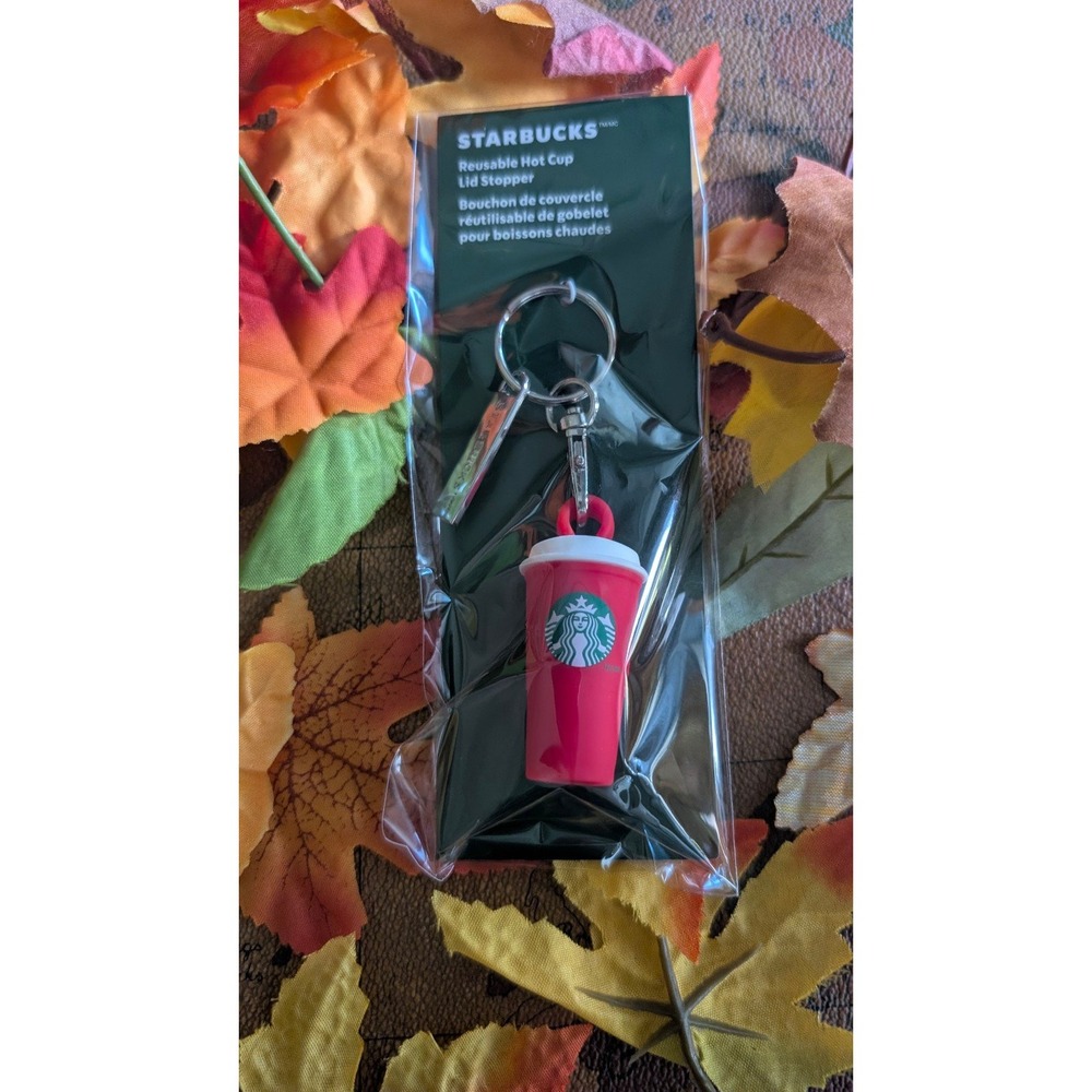 Starbucks key chain lid stopper